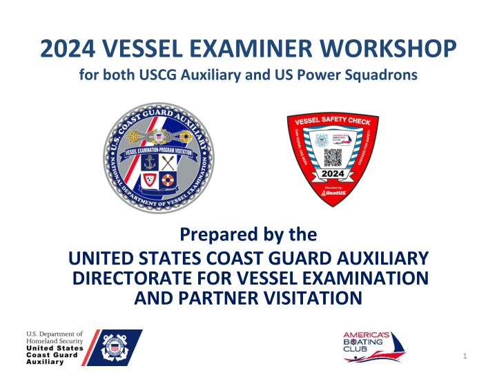 2024 vessel examiner workshop for both uscg