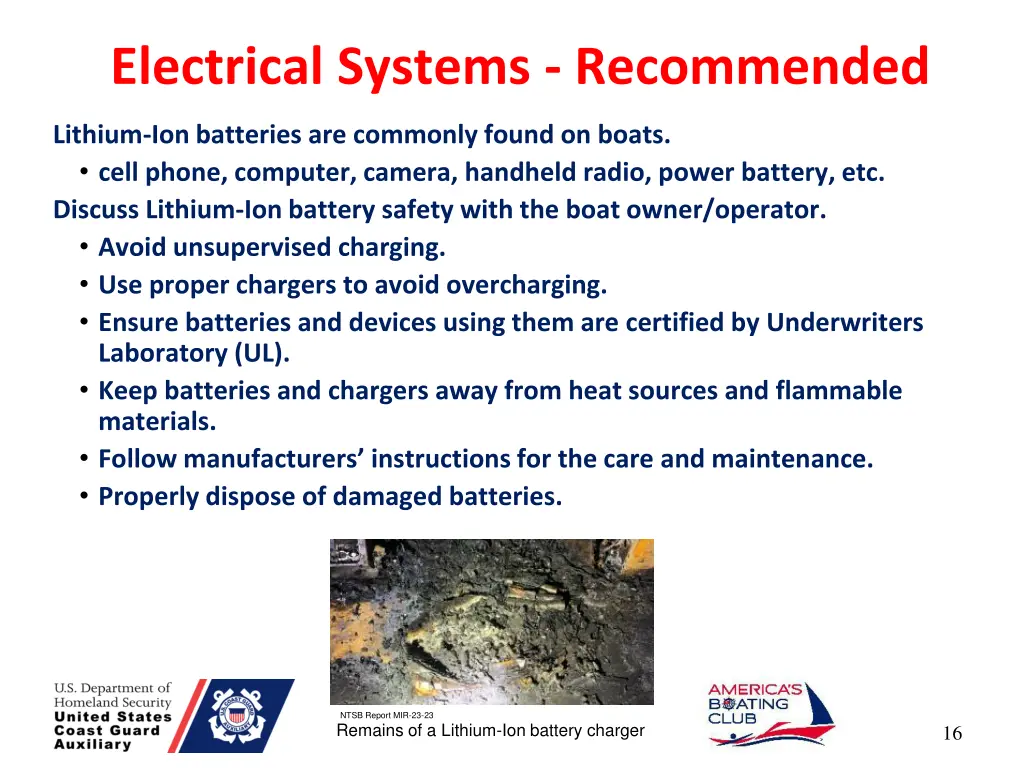 electrical systems recommended 1