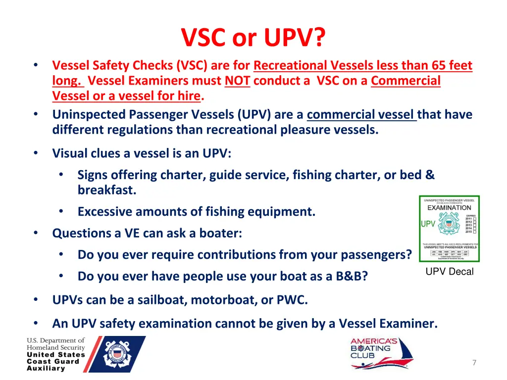 vsc or upv