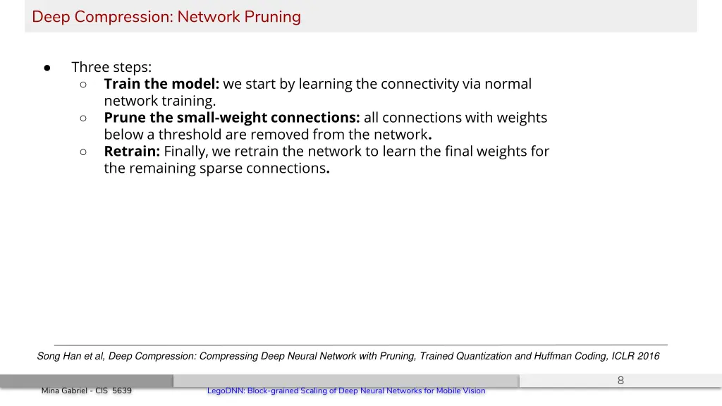 deep compression network pruning