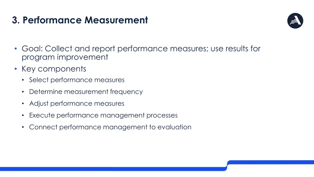 3 performance measurement