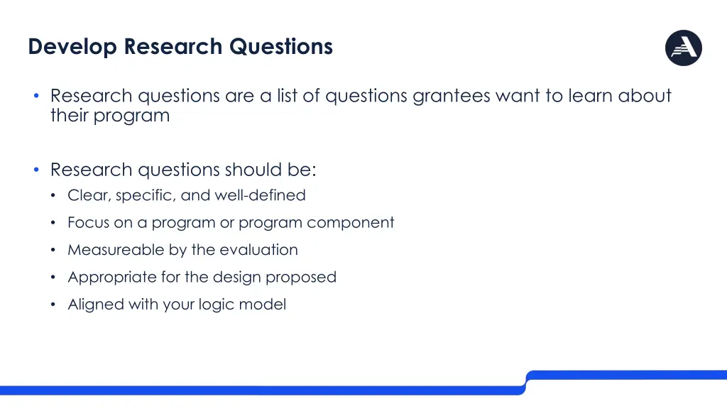 develop research questions