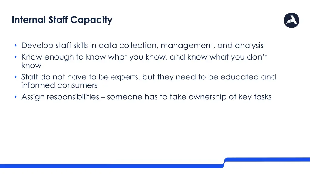 internal staff capacity