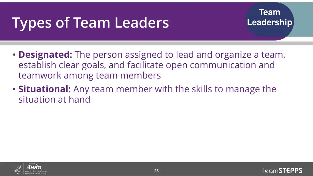 team leadership 16