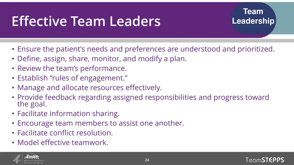 team leadership 17