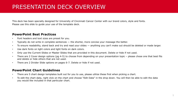 presentation deck overview