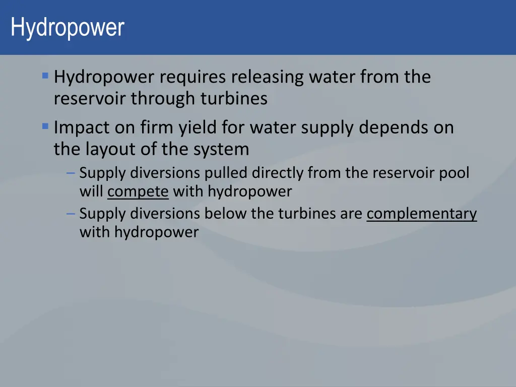 hydropower