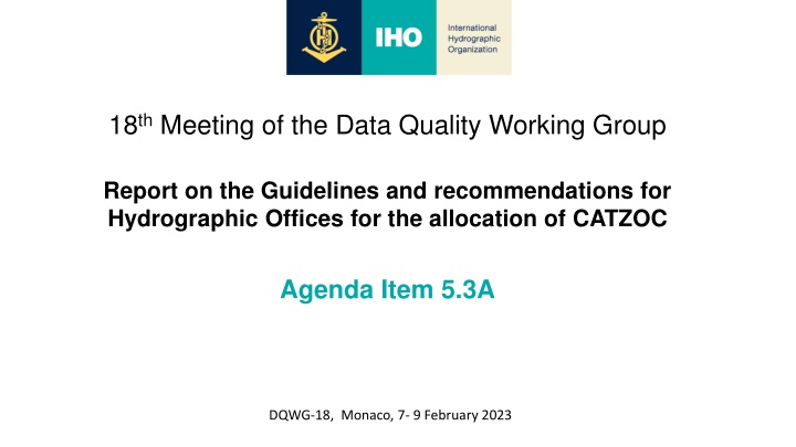 18 th meeting of the data quality working group