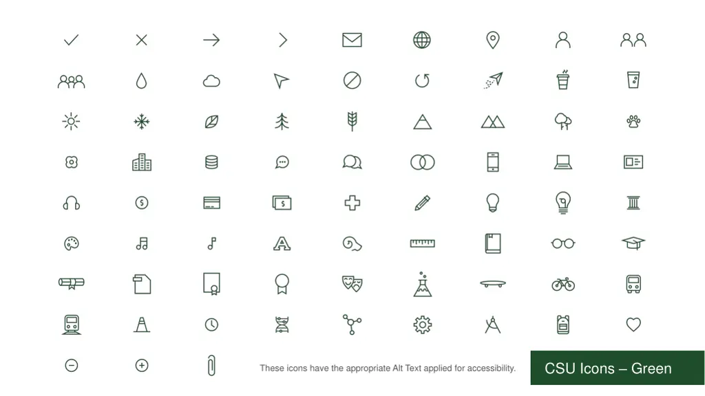 csu icons green