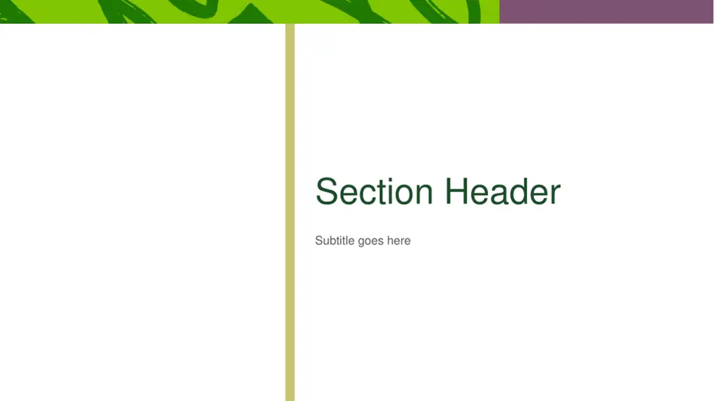 section header