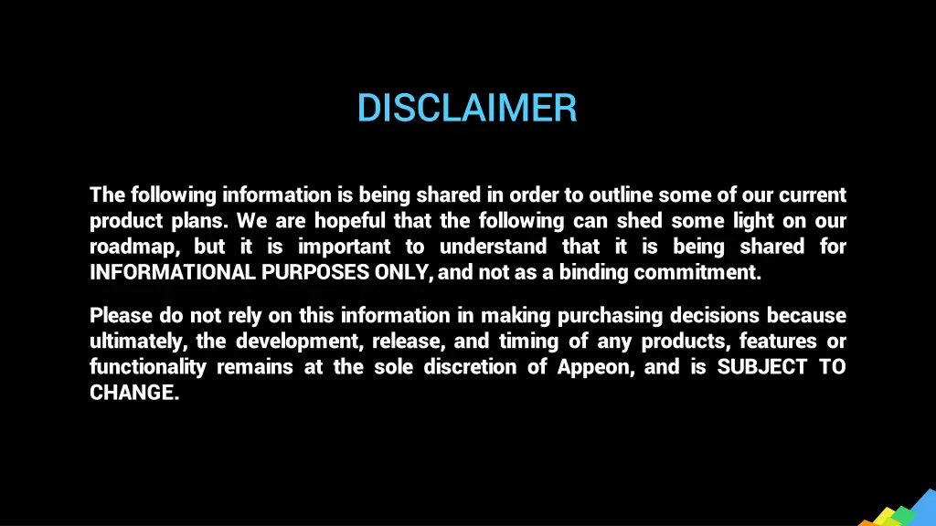 disclaimer