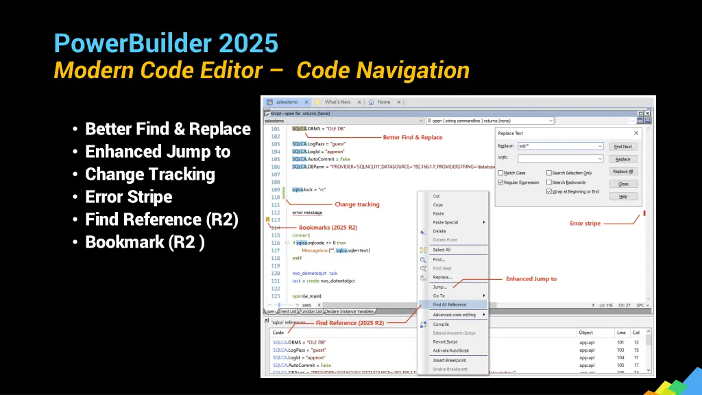 powerbuilder 2025 modern code editor code 3