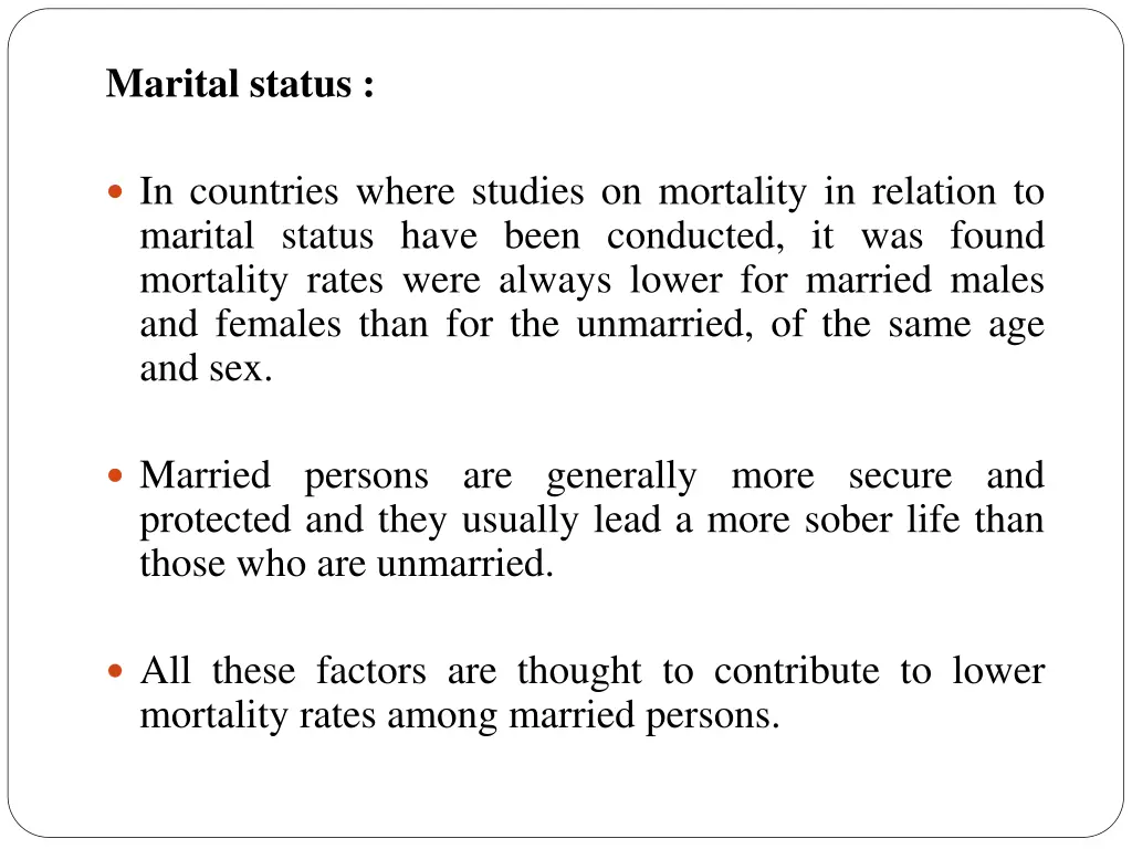 marital status