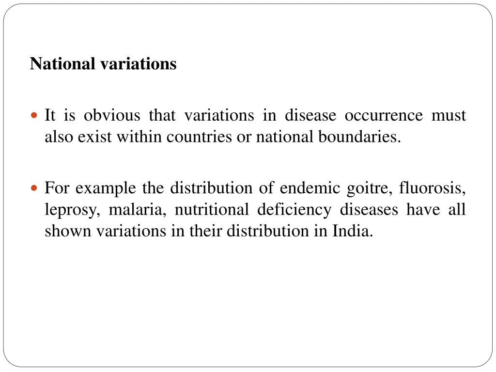 national variations