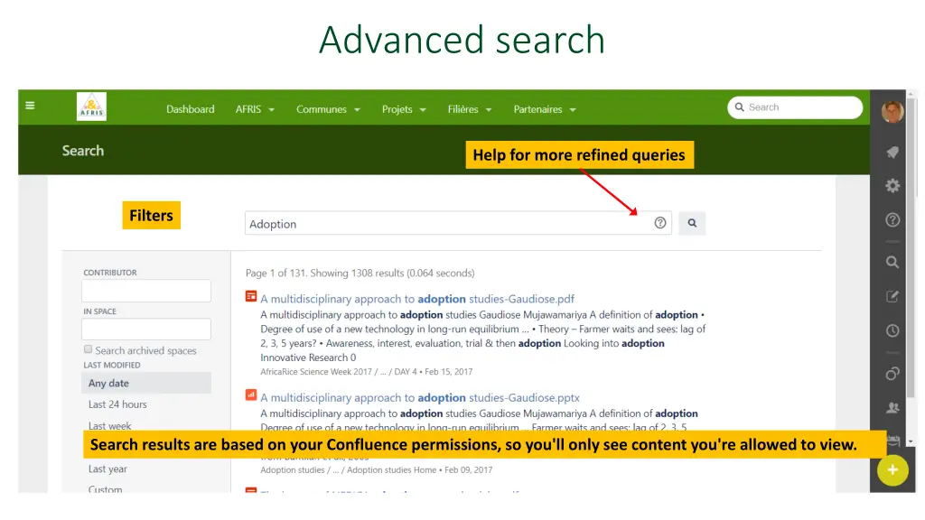 advanced search