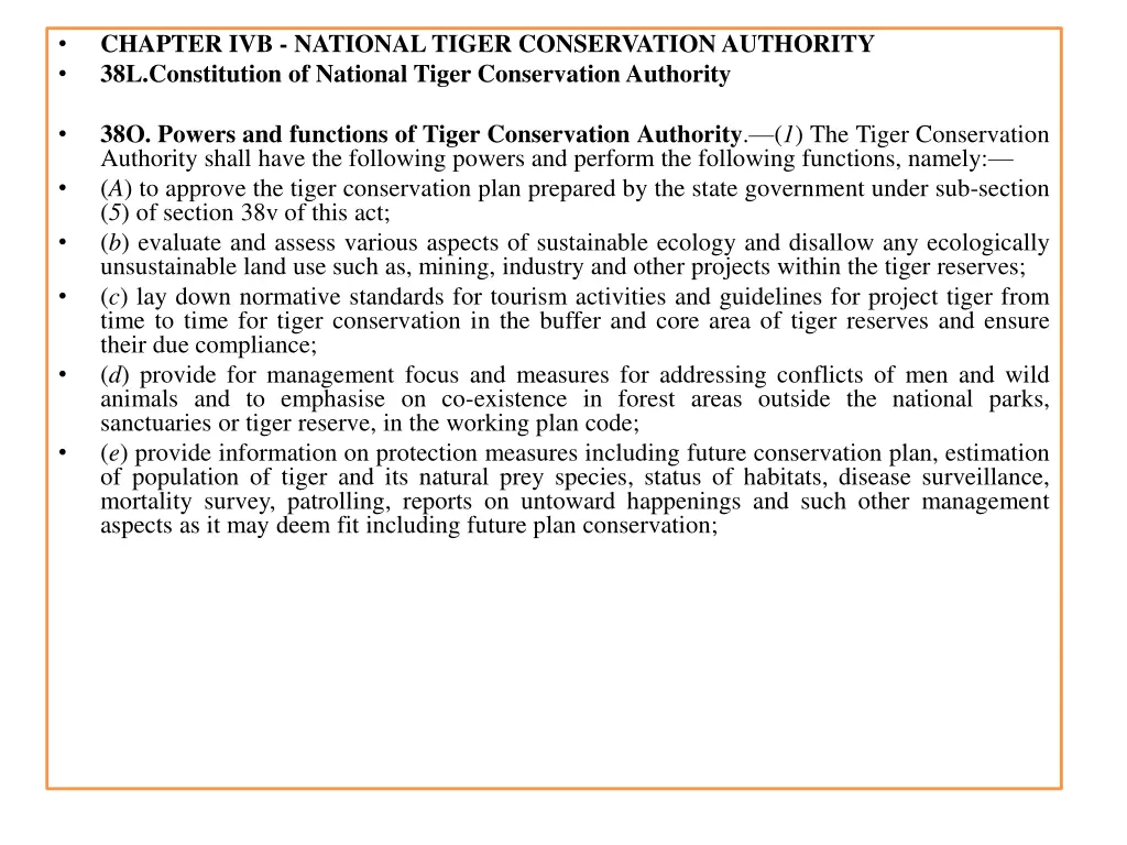 chapter ivb nationaltiger conservation authority