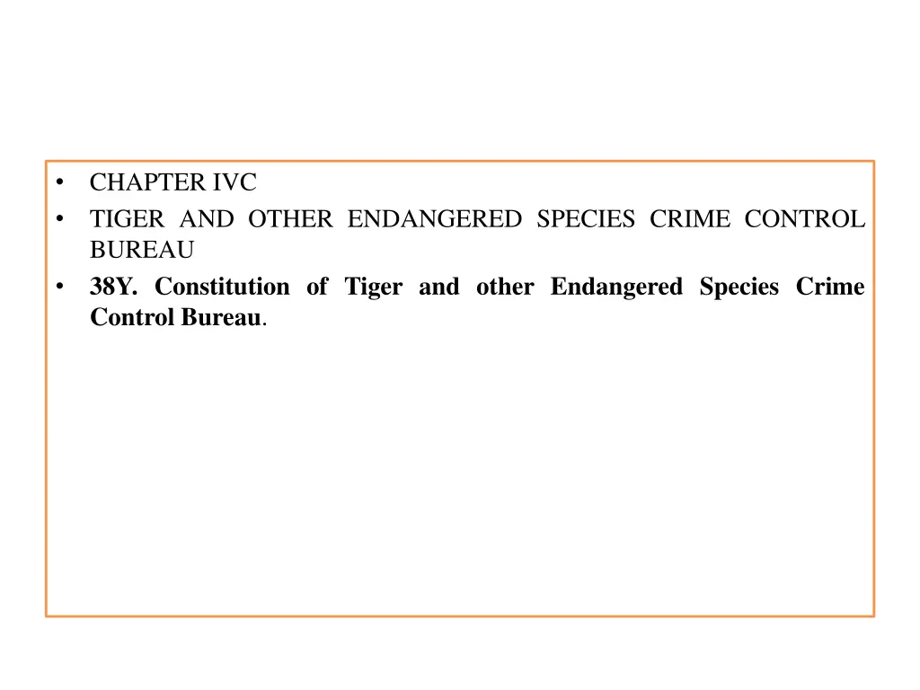 chapter ivc tiger and other endangered species