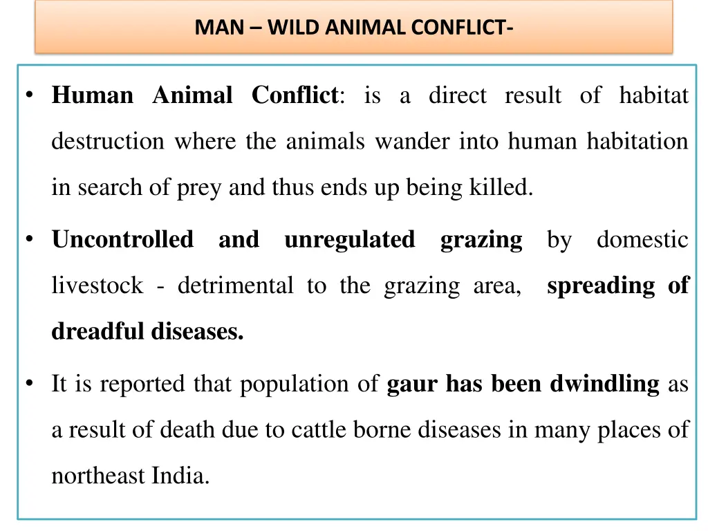 man wild animal conflict