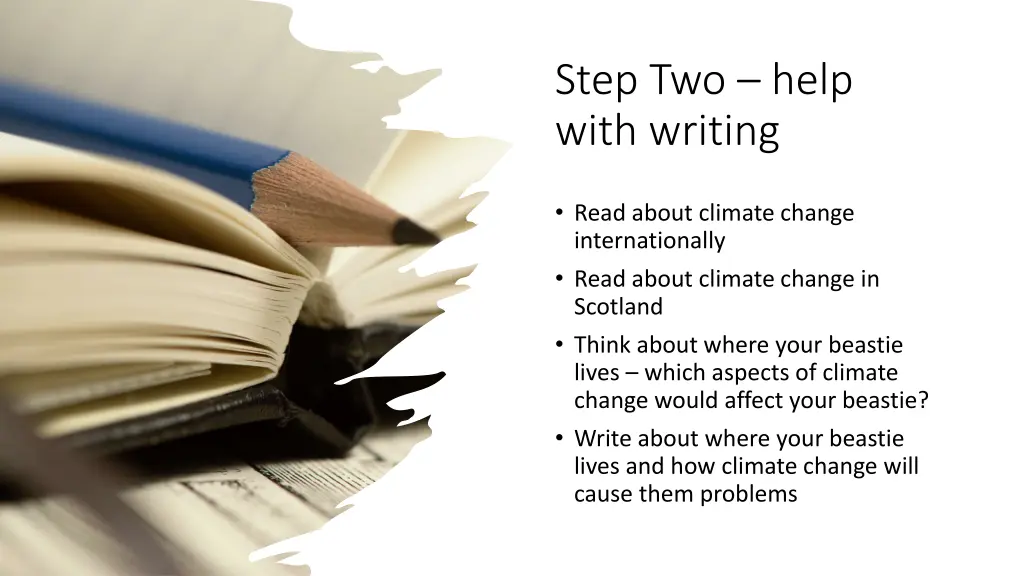 step two help with writing