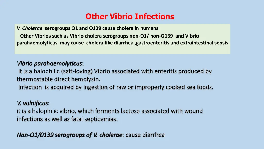 other vibrio infections