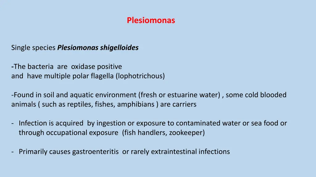 plesiomonas