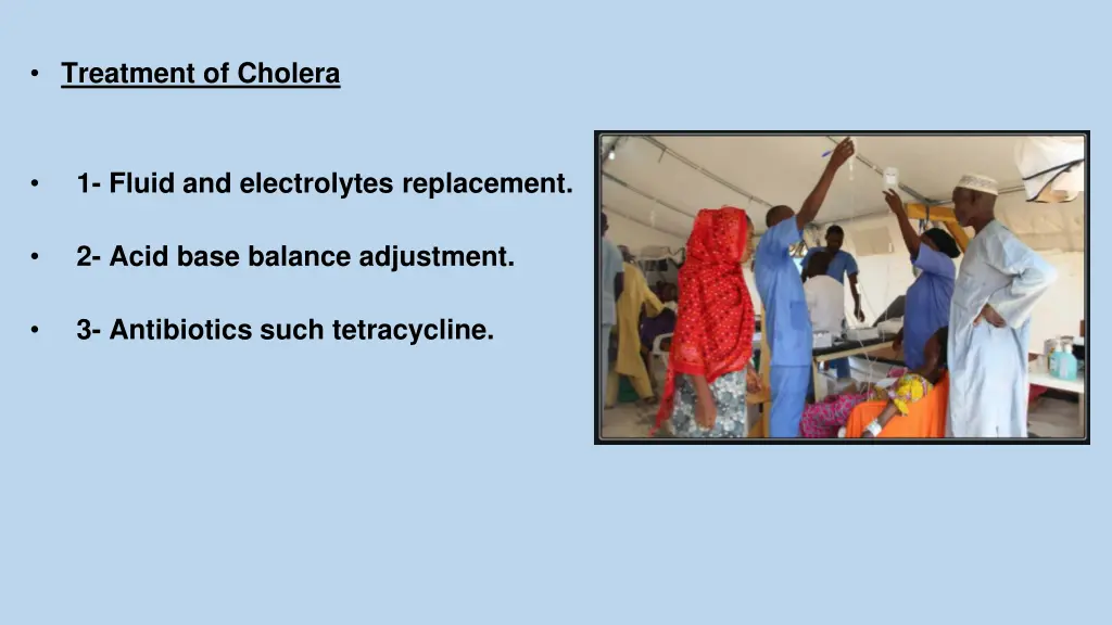 treatment of cholera