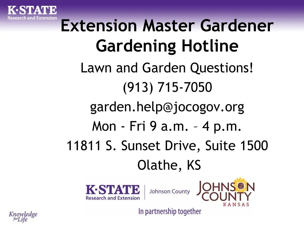 extension master gardener gardening hotline lawn