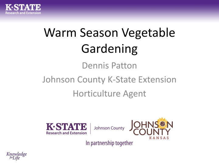 warm season vegetable gardening