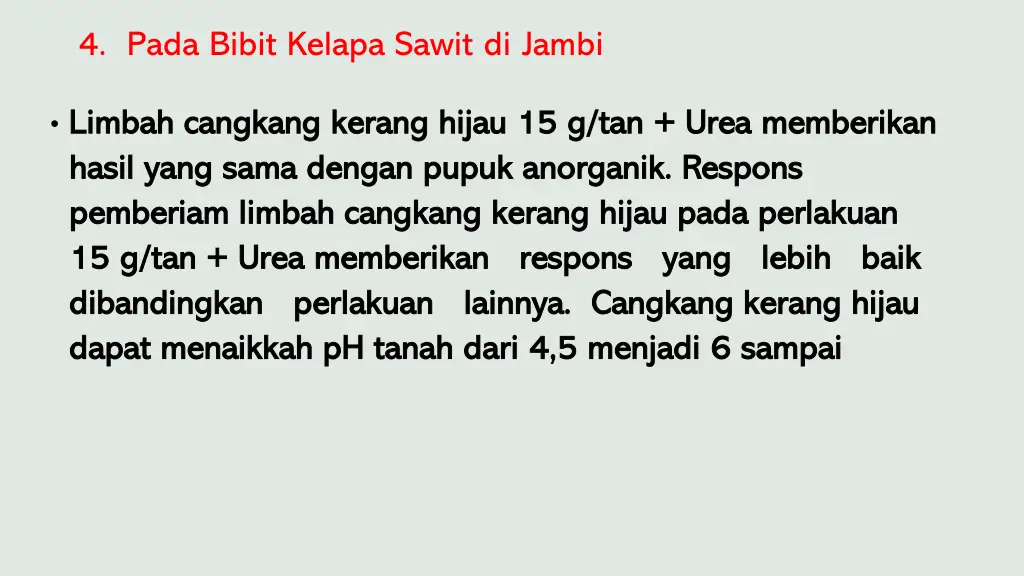 4 pada bibit kelapa sawit di jambi