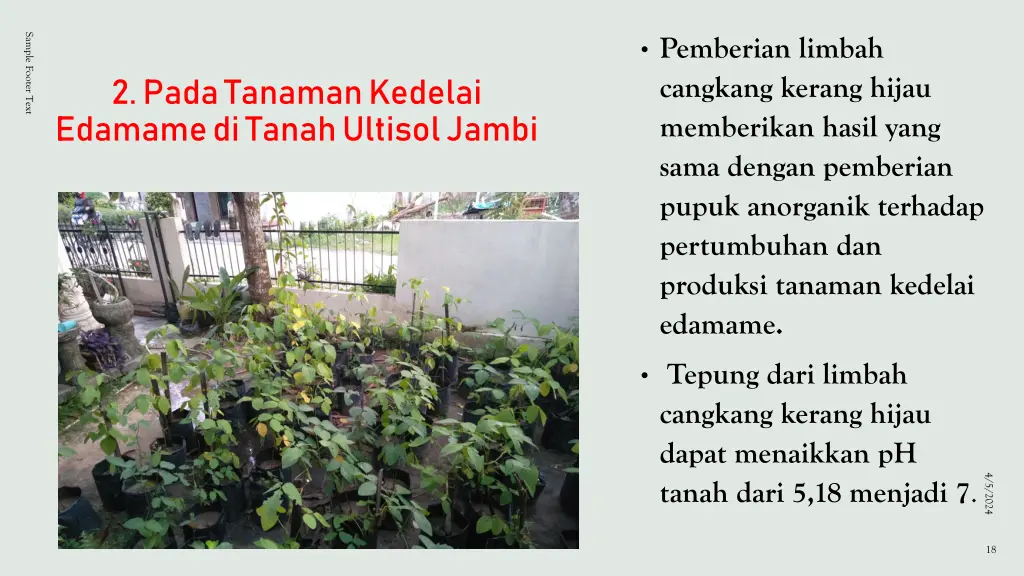 pemberian limbah cangkang kerang hijau memberikan