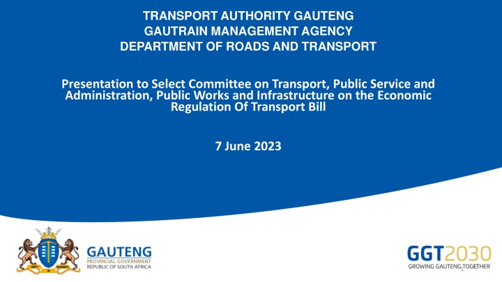 transport authority gauteng gautrain management