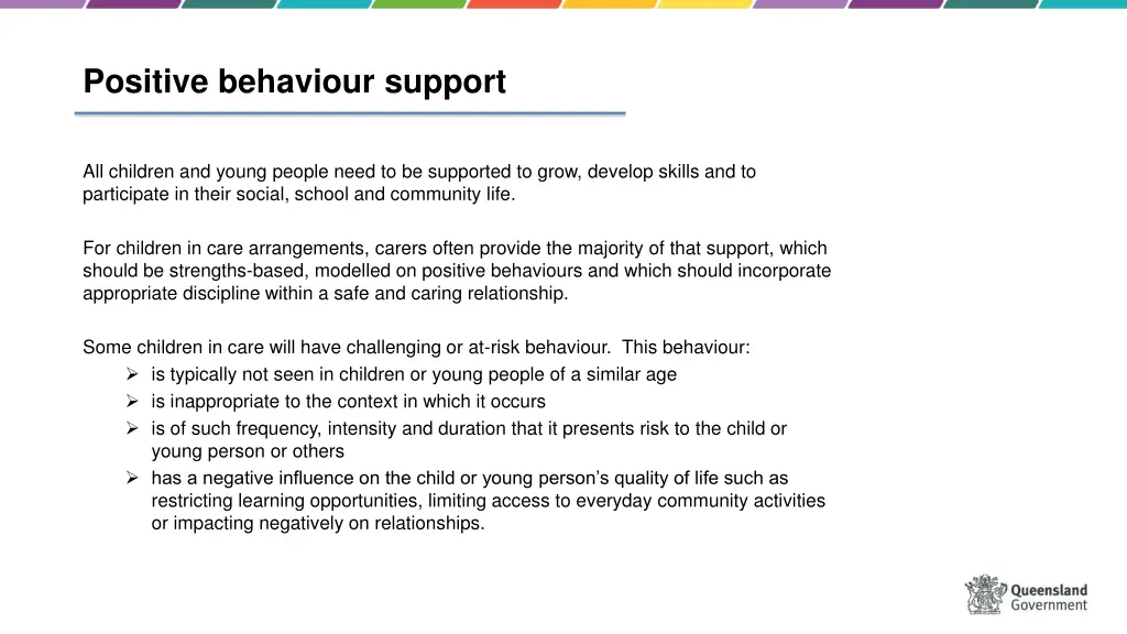 positive behaviour support