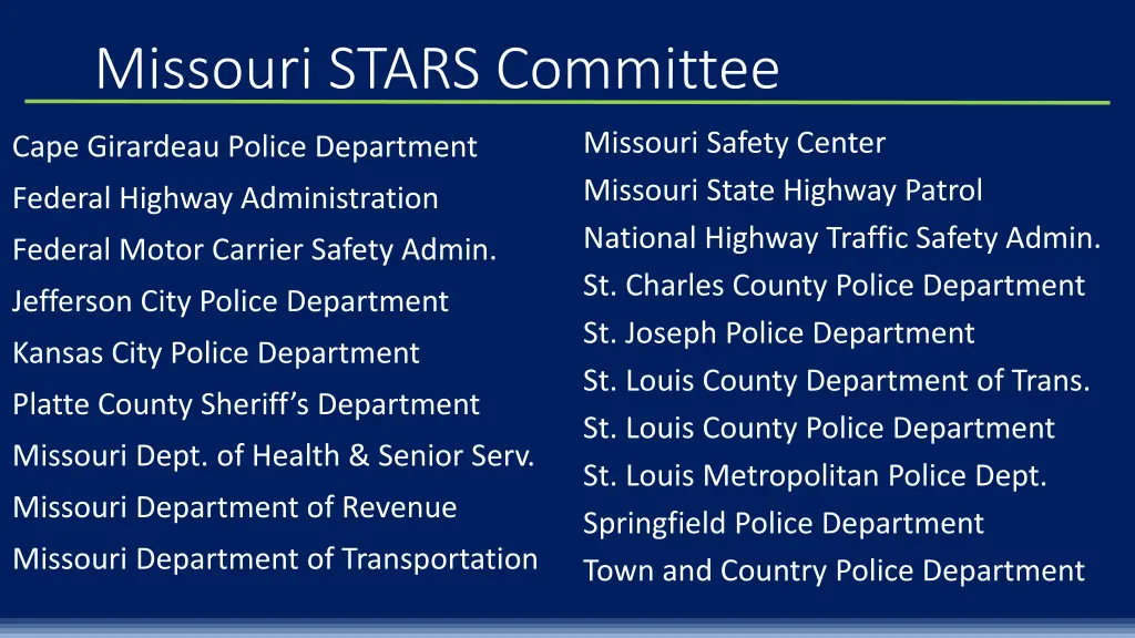 missouri stars committee