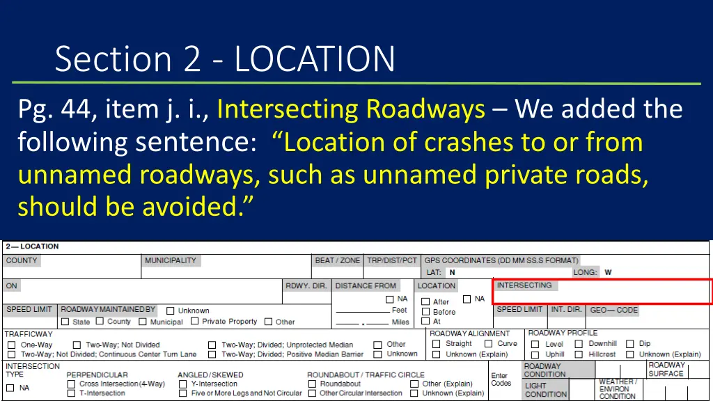 section 2 location pg 44 item j i intersecting