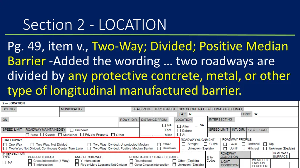 section 2 location pg 49 item v two way divided