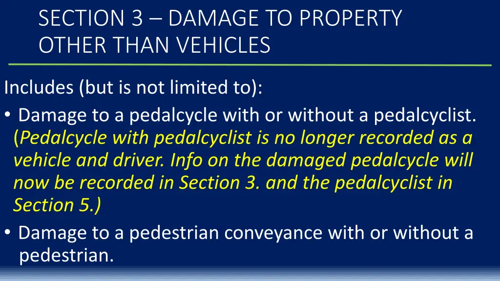 section 3 damage to property other than vehicles 1