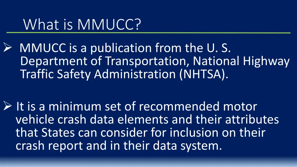 what is mmucc mmucc is a publication from