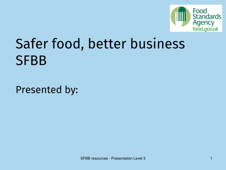 safer food better business sfbb