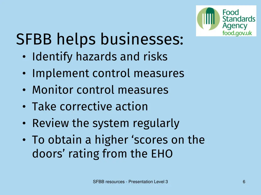 sfbb helps businesses identify hazards and risks