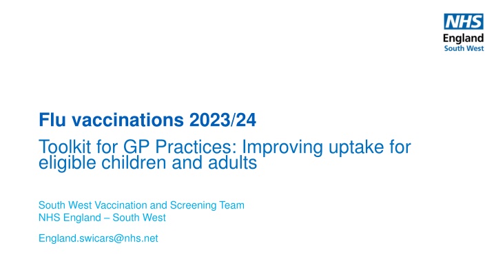 flu vaccinations 2023 24 toolkit for gp practices