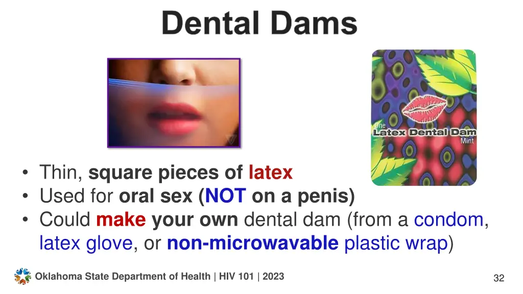 dental dams
