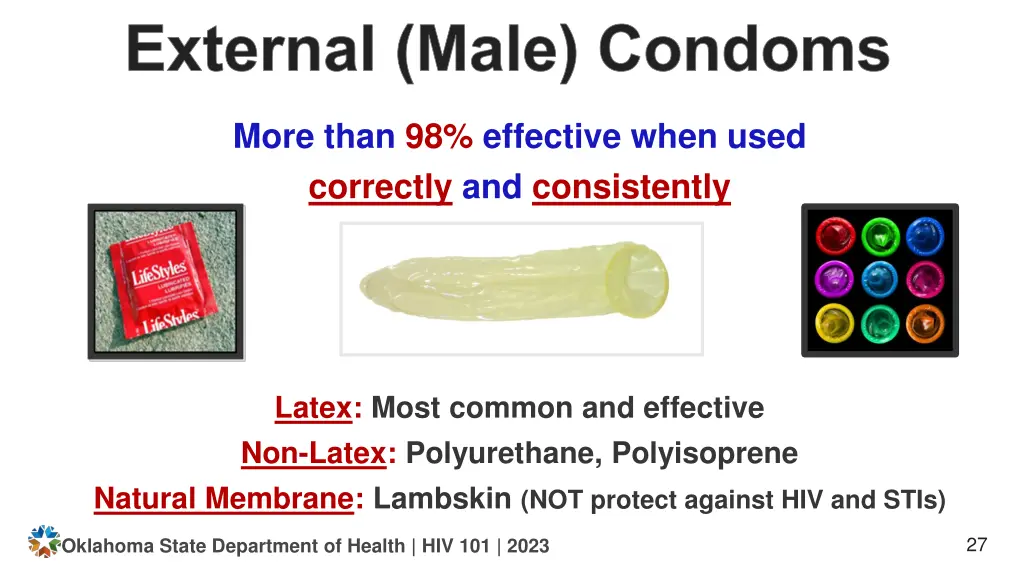 external male condoms