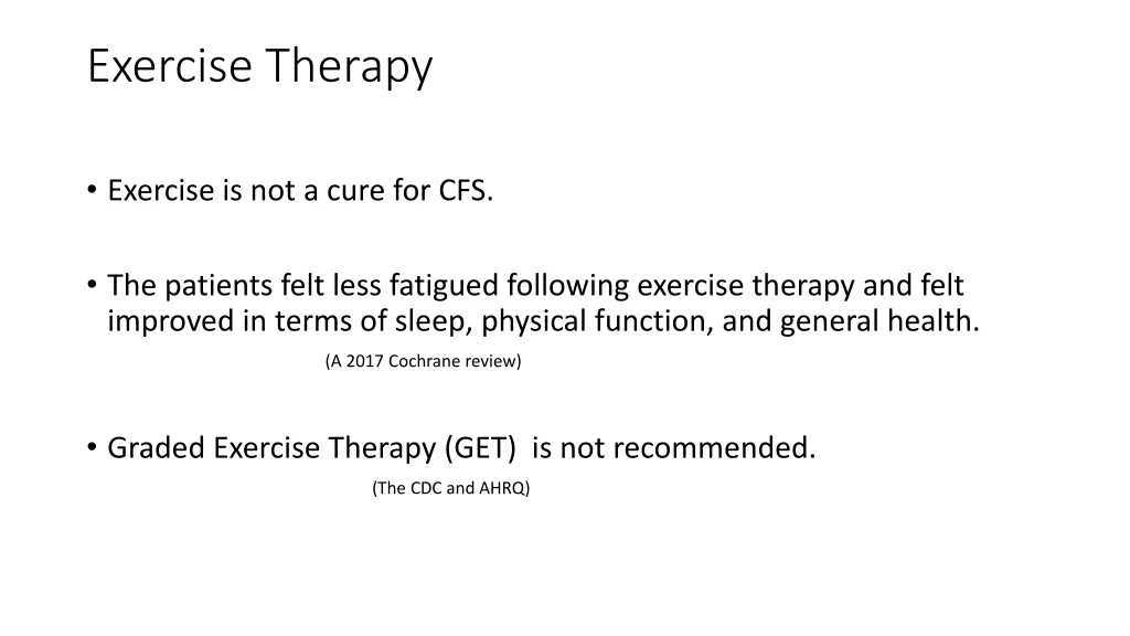 exercise therapy