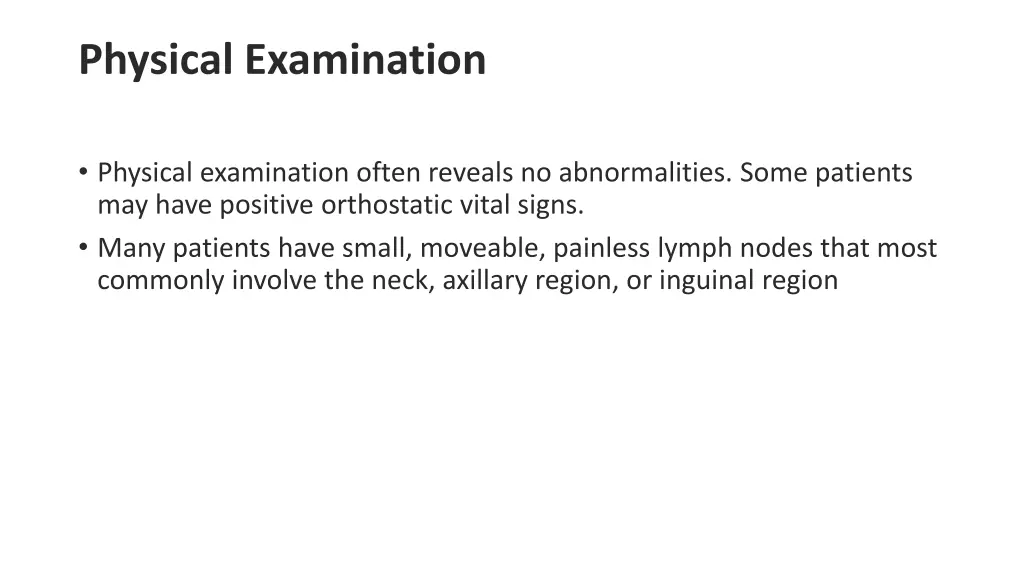 physical examination