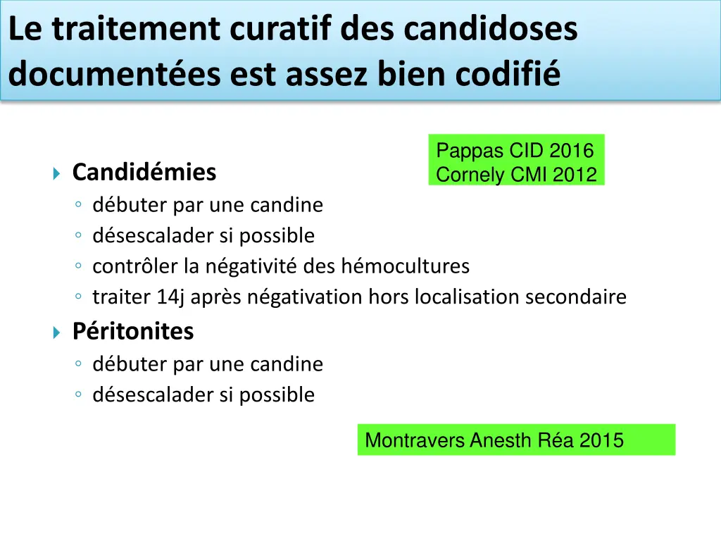 le traitement curatif des candidoses document