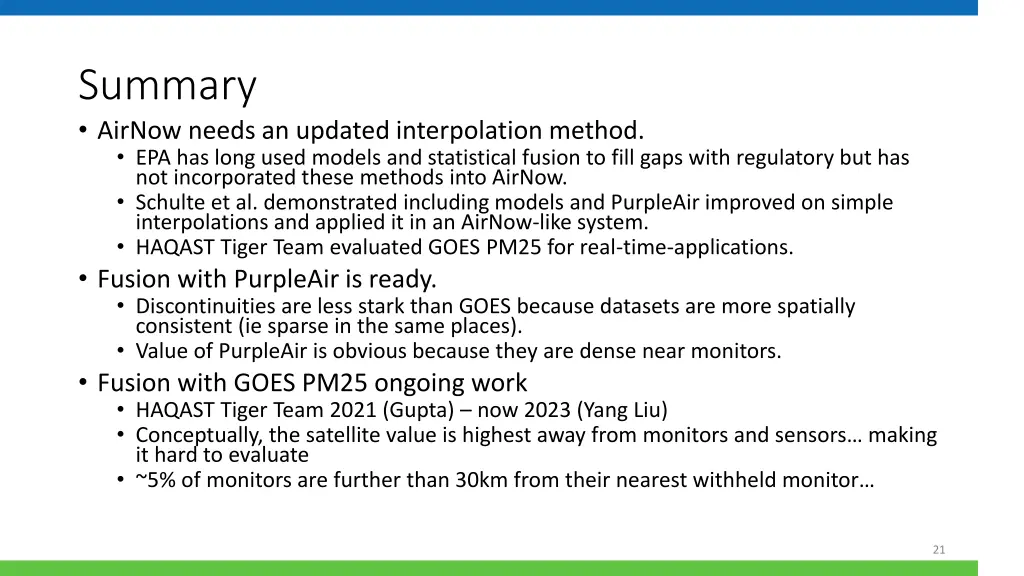 summary airnow needs an updated interpolation