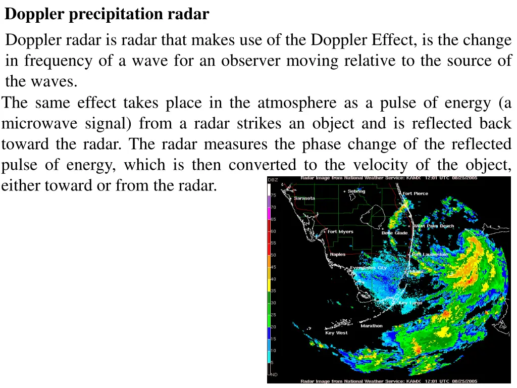 doppler precipitation radar doppler radar