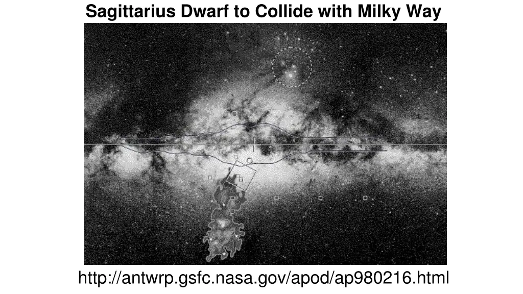 sagittarius dwarf to collide with milky way