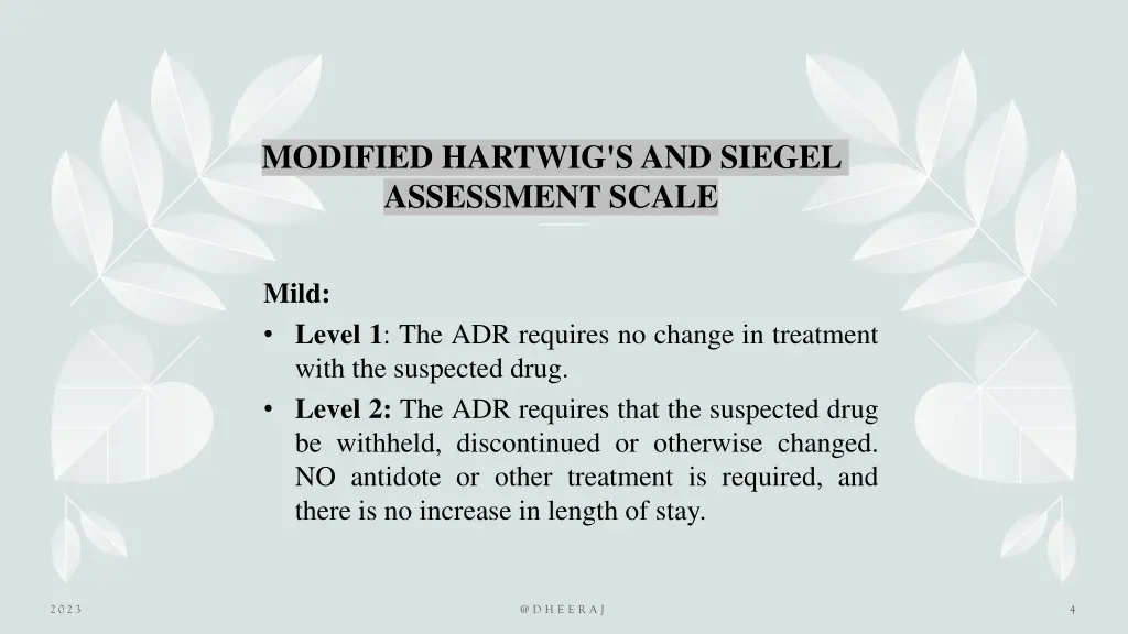 modified hartwig s and siegel assessment scale 1