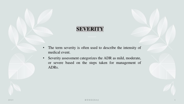 severity